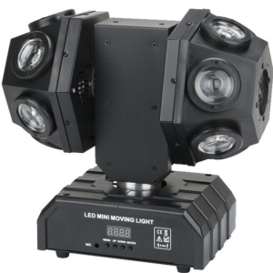 Cabeza móvil rotating  12x10w con Laser Rojo y Verde